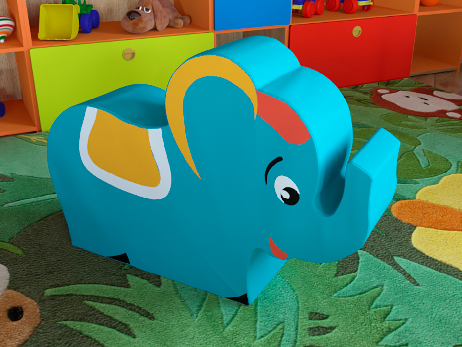 Мягкая контурная игрушка Контурная игрушка слоник