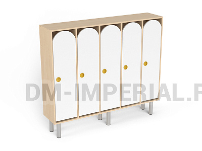 Шкаф 5-ти секционный на металлических ножках