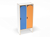 Шкаф для одежды 2-х секционный стандарт (скандинавия с разноцветными фасадами, Вариант 13)