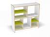 Модуль 3, стеллаж (скандинавия с разноцветными фасадами, Вариант 20)