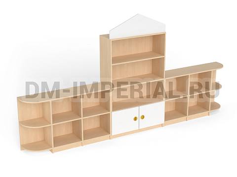 Оснащение детских садов, Шкафы, Стеллаж игровой Башня ШС-016