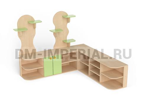 Оснащение детских садов, Детские уголки, Шкаф для уголка живой природы 1 ИМ-031