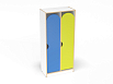 Шкаф 2-х секционный на цоколе стандарт (скандинавия с разноцветными фасадами, Вариант 14)