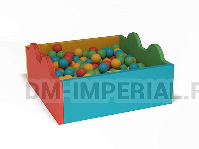 Сухой бассейн Квадратный Волна малый