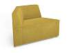 Модуль Трапеция со спинкой левый (Ткань Yellow)
