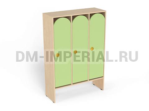 Оснащение детских садов, Шкафы, Шкаф для одежды 3-х секционный ШР-001-3