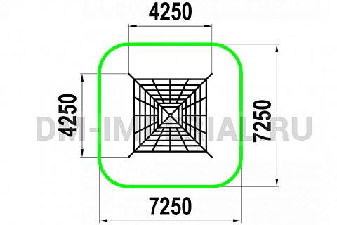 Уличное оборудование, Игровое оборудование, Фигура для лазания Пирамида МФ 1.56 МФ 1.56