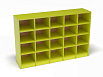 Шкаф для горшков на 20 мест (разноцветный (ая), Лайм)