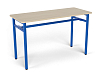Стол обеденный 1800 (дуб, каркас синий, 3/4/5/6 гр.)