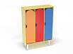 Шкаф 3-х секционный на металлических ножках стандарт (разноцветный (ая), Вариант 9)