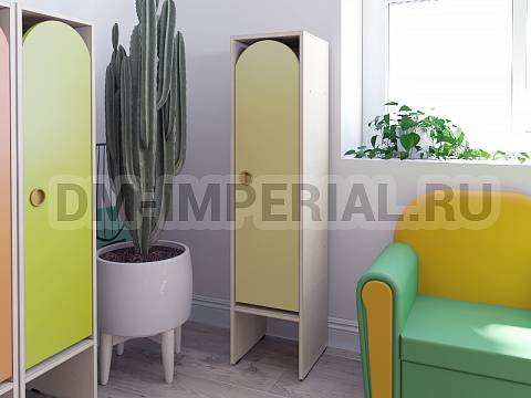 Оснащение детских садов, Шкафы, Шкаф для одежды 1-но секционный ШР-001-1