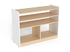 Модуль 2, стеллаж (каркас береза с белыми фасадами)