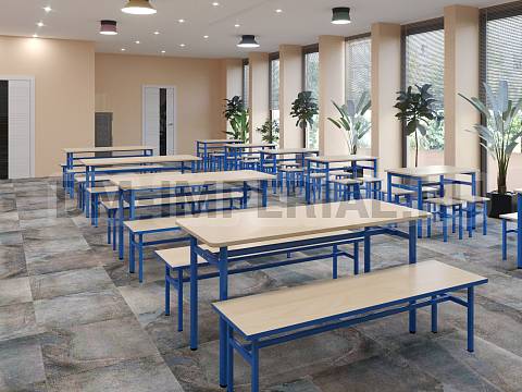 Оснащение школ, Мебель для столовой, Скамейка ШМ-СТ-055