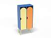 Шкаф 2-х секционный на металлокаркасе стандарт (разноцветный (ая), Вариант 11)