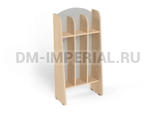 Оснащение детских садов, Шкафы, Шкаф для пол. напольный Волна 3-х секционный ШП-004-3