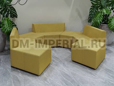 Оснащение школ, Мягкая мебель для школ, Диван модульный 5 ШМ-ММ-078