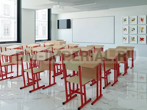 Оснащение школ, Школьные стулья, Стул ученический нерегулируемый на квадратной трубе ШМ-ШС-001