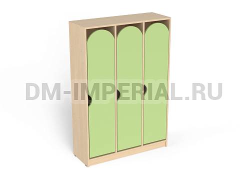 Оснащение детских садов, Шкафы, Шкаф 3-х секционный на цоколе стандарт ШР-002-С-3
