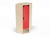 Шкаф для одежды 1-но секционный угловой стандарт (каркас бук с разноцветными фасадами, Вариант 6)