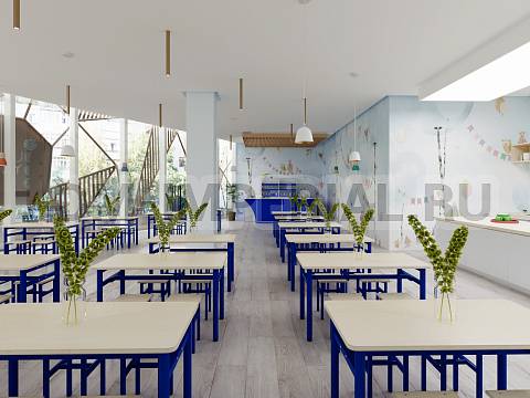 Оснащение школ, Мебель для столовой, Буфет ШМ-СТ-075