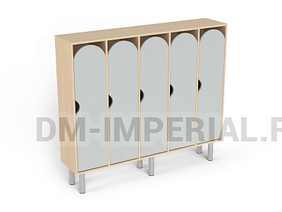 Шкаф 5-ти секционный на металлических ножках стандарт