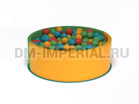 Оснащение детских садов, Мягкие модули, Сухой бассейн Круглый малый ММ-СБ-002