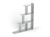 Стеллаж Лесенка (серый)