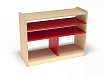 Модуль 2, стеллаж (каркас дуб с разноцветными фасадами, Вариант 12)