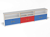 Набор стеллажей Малыш (скандинавия с разноцветными фасадами, Вариант 15)