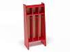 Шкаф для полотенец напольный 3-х секционный (разноцветный (ая), Красный)