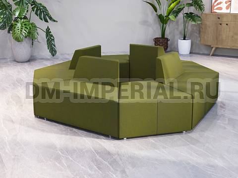 Оснащение школ, Мягкая мебель для школ, Диван модульный 3 ШМ-ММ-074