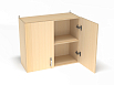 Шкаф навесной 2-х дверный (каркас дуб, 800*300*720)