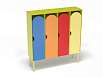 Шкаф 4-х секционный на металлокаркасе стандарт (разноцветный (ая), Вариант 11)