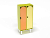 Шкаф 2-х секционный на металлических ножках стандарт (разноцветный (ая), Вариант 10)
