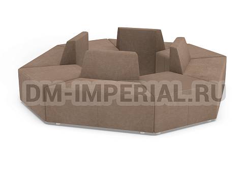 Оснащение школ, Мягкая мебель для школ, Диван модульный 3 ШМ-ММ-074