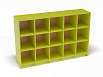 Шкаф для горшков на 15 мест (разноцветный (ая), Лайм)