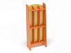 Шкаф для пол. 2-х ярусный 3-х секционный Волна (разноцветный (ая), Оранжевый)