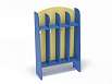 Шкаф для пол. напольный Волна 4-х секционный (разноцветный (ая), Синий)
