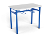 Стол обеденный 1000 с подвесами под табурет (скандинавия, каркас синий, 3/4/5/6 гр.)