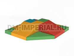 Мягкие спортивные модули Двойная горка