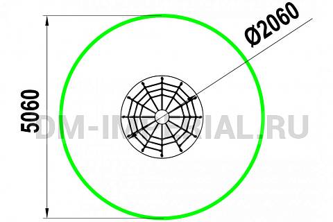 Уличное оборудование, Игровое оборудование, Фигура для лазания - карусель Юла МФ 1.331 МФ 1.331