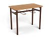Стол обеденный 1000 с подвесами под табурет (бук, каркас коричневый, 3/4/5/6 гр.)