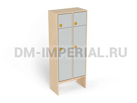 Оснащение детских садов, Шкафы, Шкаф 2-х секционный с антресолью ШР-006-2