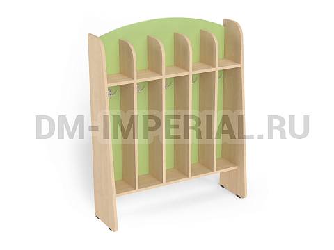 Оснащение детских садов, Шкафы, Шкаф для пол. напольный Волна 5-ти секционный ШП-004-5