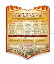 Государственное устройство Российской Федерации, резной стенд