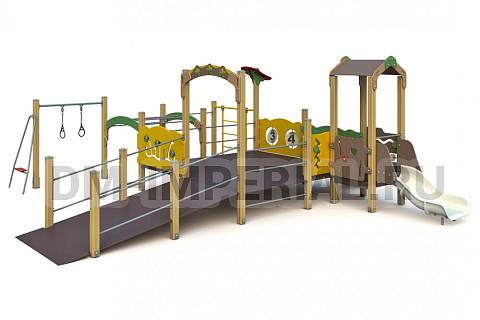 Уличное оборудование, Детские игровые комплексы, Детский игровой комплекс МГН 1.1 МГН 1.1