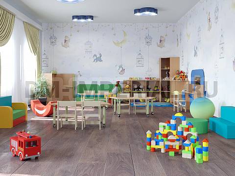 Оснащение детских садов, Шкафы, Стеллаж Уголок ШС-042