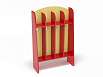 Шкаф для пол. напольный Волна 4-х секционный (разноцветный (ая), Красный)
