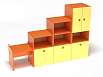 Стеллаж Мишутка (разноцветный (ая), Вариант 14)
