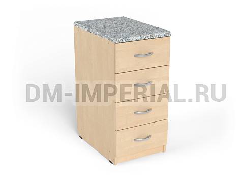 Оснащение детских садов, Шкафы, Тумба с 3-мя ящиками КМ-007